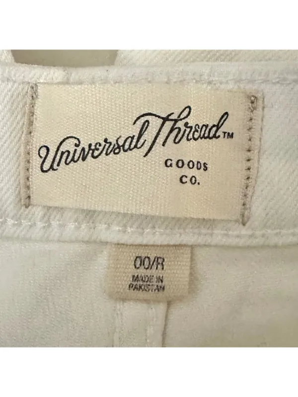 Universal Thread NWT High-Rise Flare White Denim Jeans Size 00 - Image 8