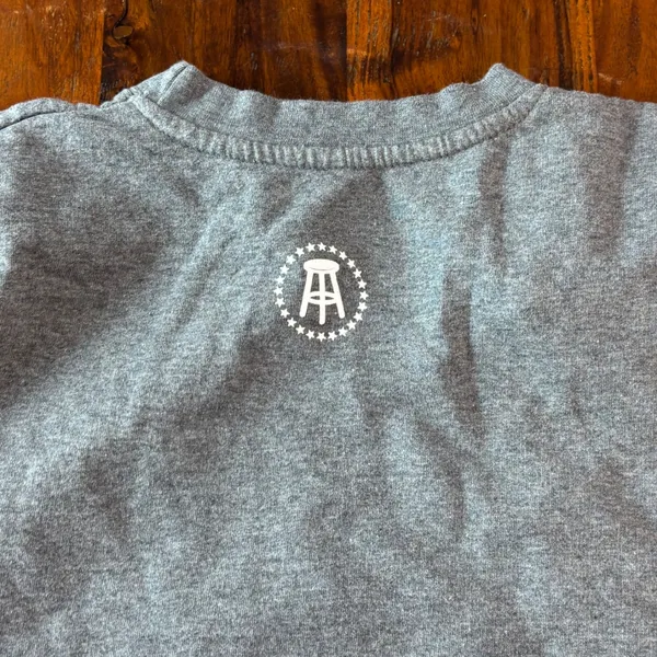Barstool Sports The Office Dwight Schrute Alpha‎ Male Grey Sweatshirt Medium - Image 5