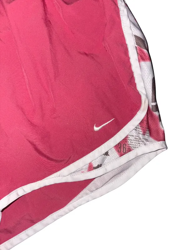 Nike Pink Gym Shorts with Side Panel Graphics - Image 5