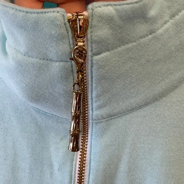 Lilly Pulitzer Skipper Popover Pullover with Crochet Lace Sleeve Detail‎ Small - Image 7