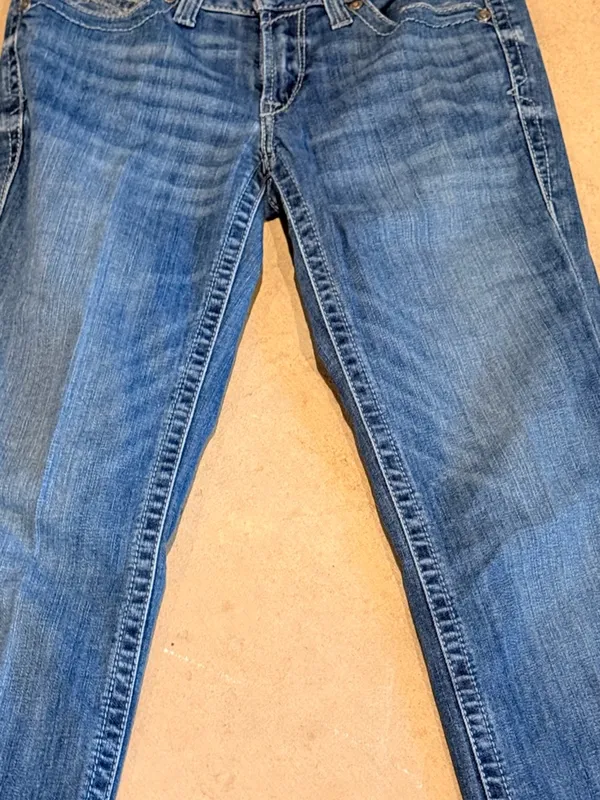 Ariat Women's Dark Blue Wide Leg Jeans - Image 2