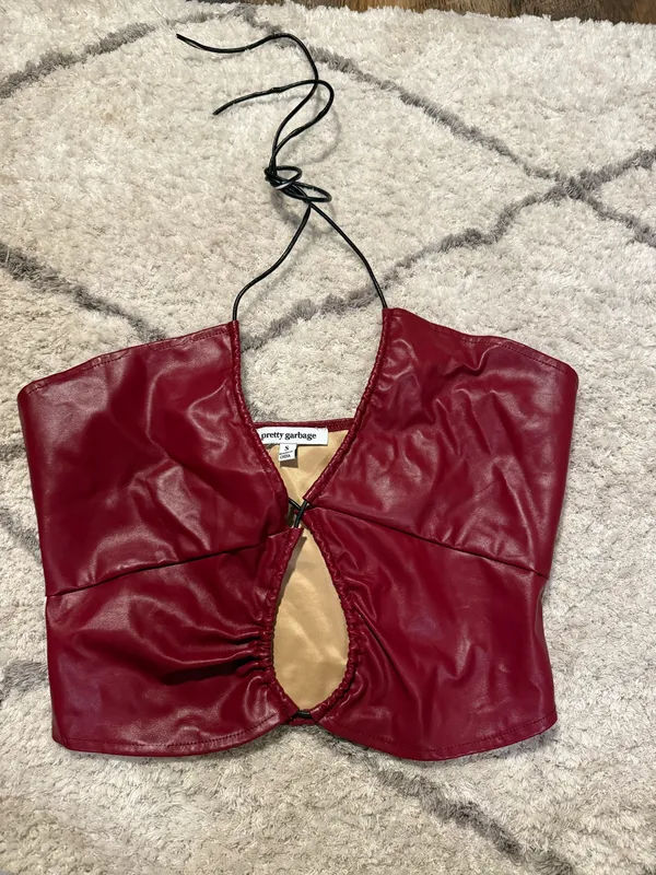 Red leather going out top - Image 2