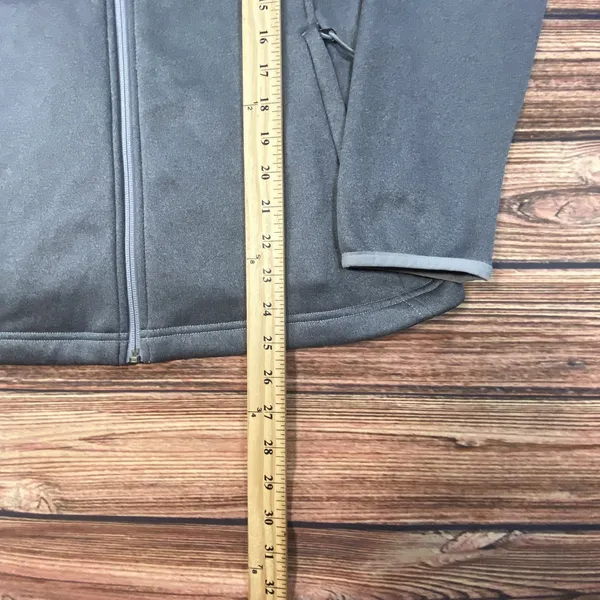 North Face Jacket Women's Large Gray Full Zip Canyon Flats Fleece Nice - Image 8