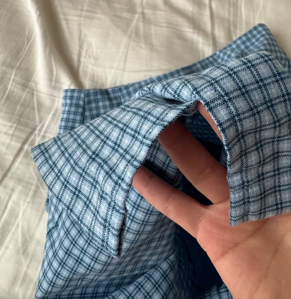 Brandy Melville Cara Blue Plaid Skirt - Image 5