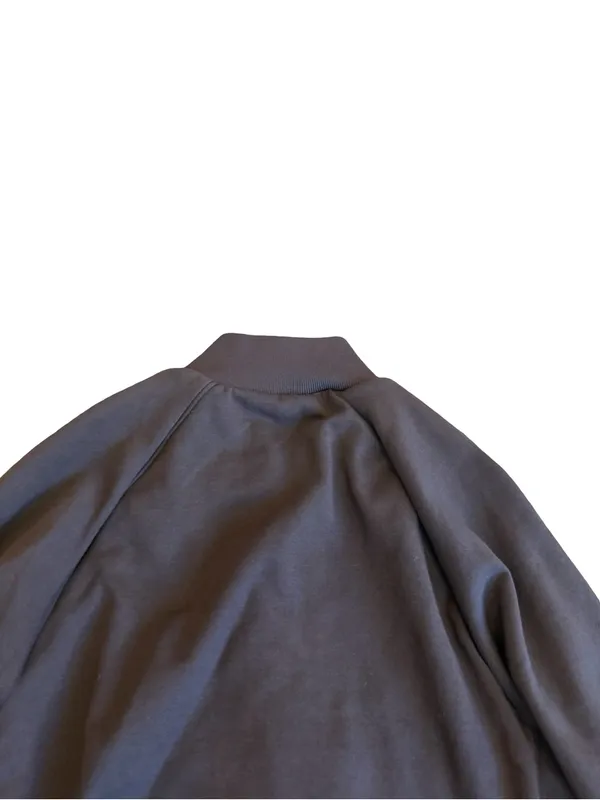 NikeSKIMS Brown Full Zip Track Jacket Mock Neck Ribbed Trim Hem Large Women's - Image 9
