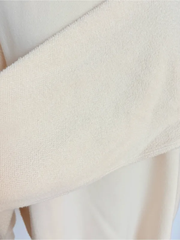 Aerie Cream Women's Relaxed Crewneck Sweatshirt Small - Image 2