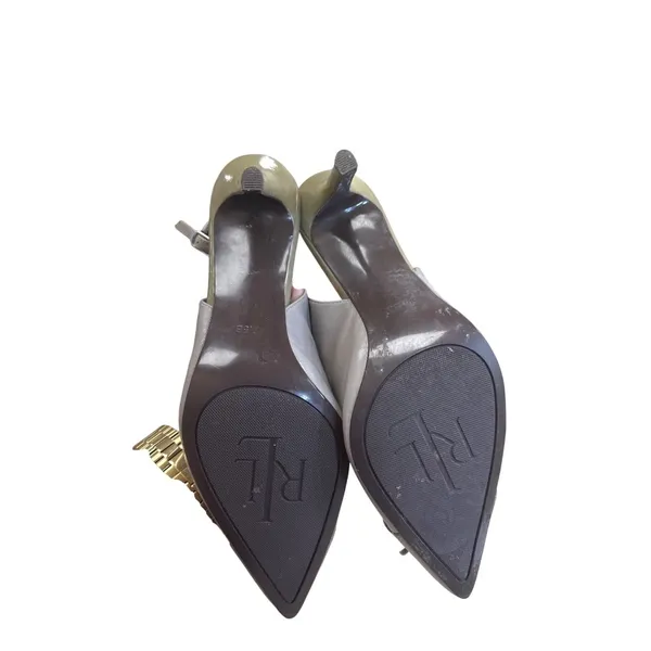 Lauren Ralph Lauren Womens Gray-Green Heels Size 9.5B SKU 8244 - Image 9