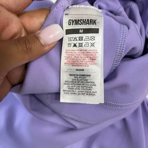 Gymshark Whitney Simmons Wildflower Purple Leggings Medium High Rise - Image 10