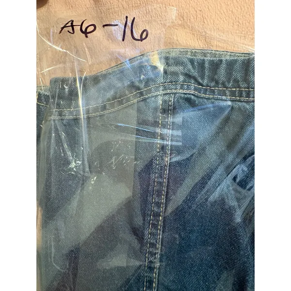 Lone Star Womens Denim Tube Top Medium Wash Zip Front Smocked Back Corset Large - Image 10