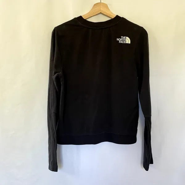 The North Face black‎ crewneck pullover sweater women's size medium cotton - Image 6