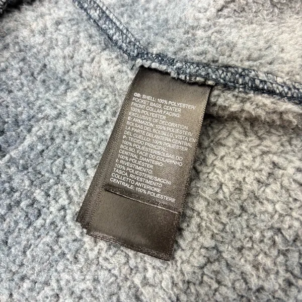 The North Face Women's Plaid Fleece‎ Pullover Cowl Blue and gray Hoodie Size S - Image 14