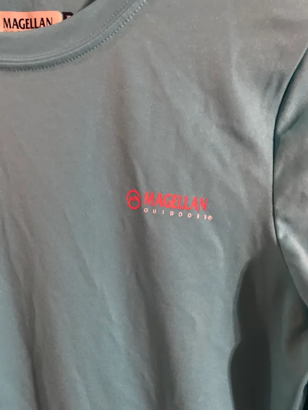Magellan OUTDOORS Fish Gear Moisture Wicking Long Sleeve T BLUE L 26 L X 17 W - Image 4