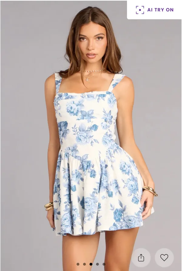 Windsor Blue floral mini dress - Image 2