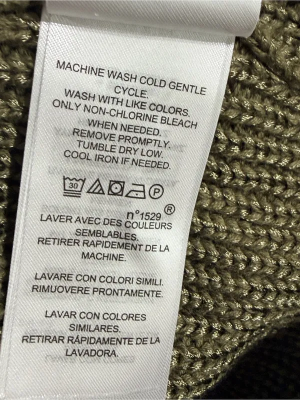 Lauren Ralph Lauren Cable-Knit Cotton-Blend Sweater size XL olive fern - Image 10