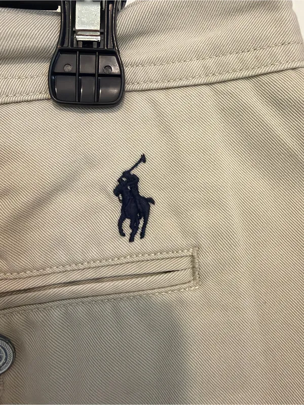 POLO Ralph Lauren Women’s 100% Cotton Chino Khaki Shorts 4” Inseam Size 12 - Image 3