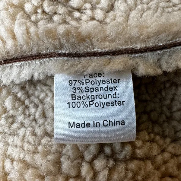 Tuckernuck Stella Faux Suede Tan Sherpa Pullover XS NWT | 70's‎ Retro Penny Lane - Image 6