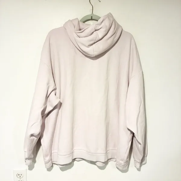 Skims Plus Size Cotton‎ Fleece Classic Hoodie Pullover Sweatshirt Barely Pink 3X - Image 4