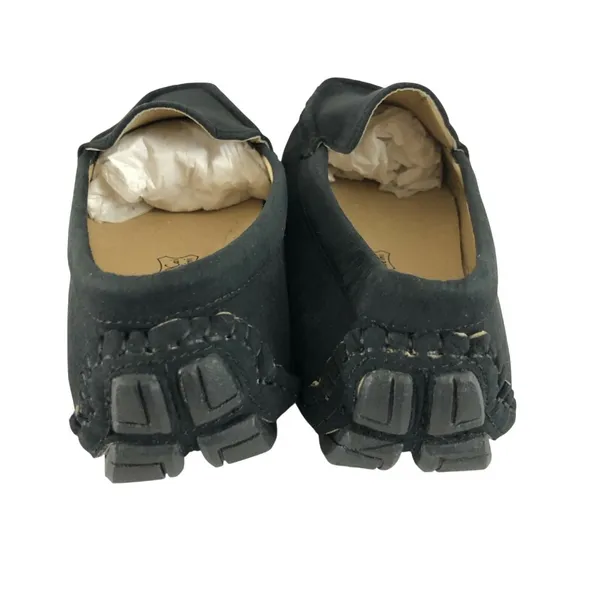 Ruizu Womens Loafers Flats Faux Suede Square Toe Slip On Black Size 38 US 7 - Image 3
