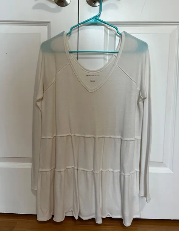 American Eagle White Long Sleeve - Image 2