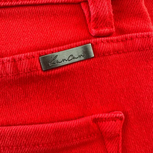NWT KanCan High Rise Super Skinny Jeans in Christmas Red - Image 6