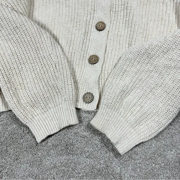 Daily Practice by Anthropologie Knit Lounge Set Sweater Cardigan & Shorts M - Image 6