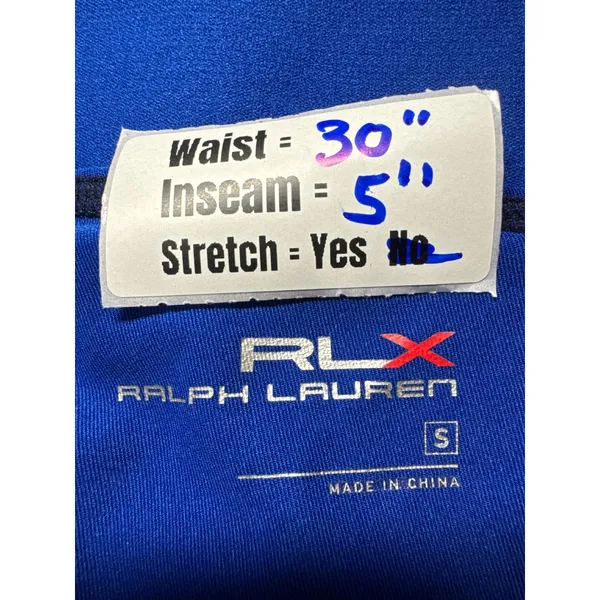 RLX Ralph Lauren Womens Golf Skirt Skort Geometric Print‎ Navy Blue Size S - Image 3