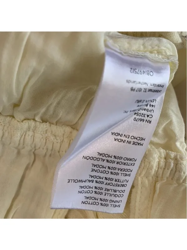 Urban Outfitters UO Courtney Tie Off white Ivory Crème Jumpsuit Large New Lined - Image 9