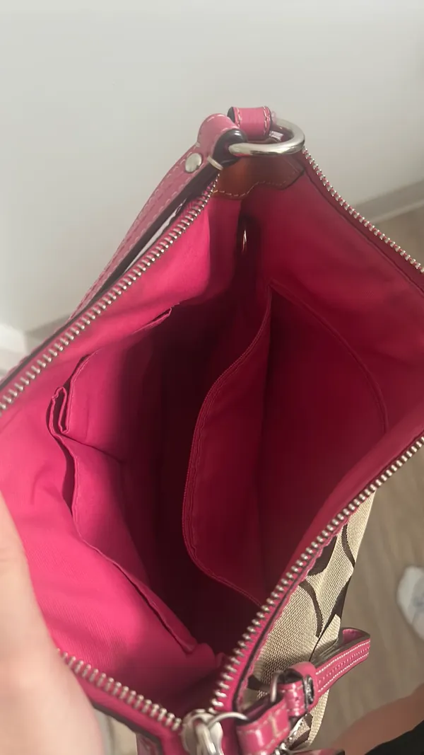 Coach Pink Vintage Shoulder Bag - Image 3