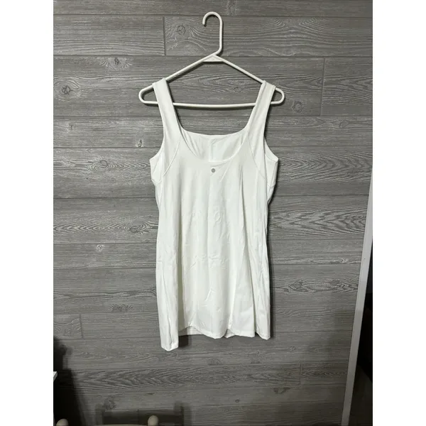 Calia Bodysuit Dress Mini Shift‎ White Sz XL Inspire Scoop Back Built In Pockets - Image 5