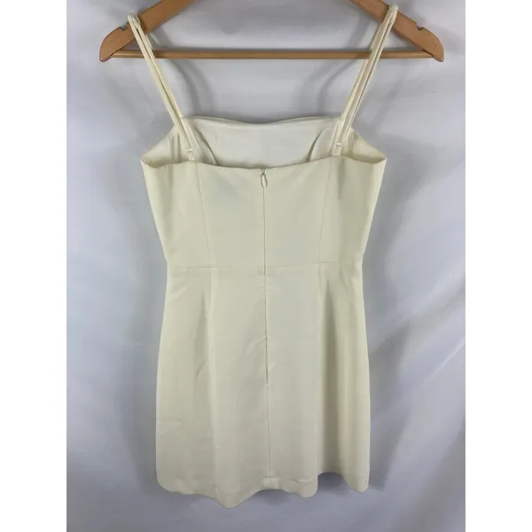 French Connection Whisper Light Off White Dress Size 0 - Image 4