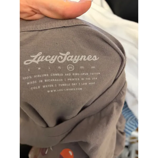 Lucy Jaynes‎ Aint No One Trick Pony Unicorn Graphic Tee Shirt Grey 2XL - Image 4