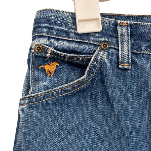 Vintage Wrangler Blue Jeans Straight Leg Size 16 Misses - Image 4