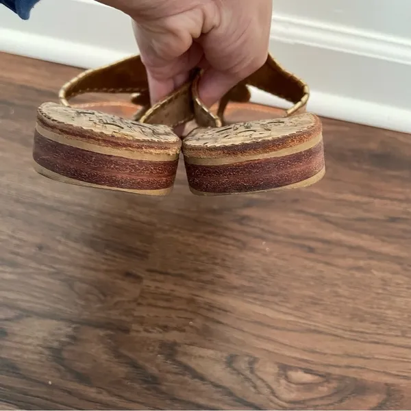 Jack Rogers Jacks ll Cork Gold Thong Sandal Sz 7 - Image 7