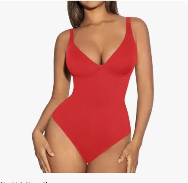 FeelinGirl Tummy Control Shapewear Bodysuits for Women Body Suits Deep V - Image 10