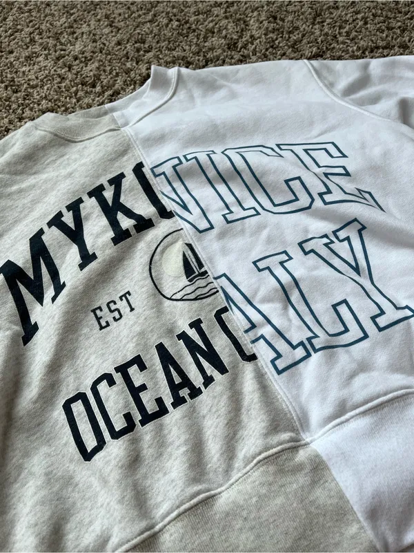 Abercrombie & Fitch Half & Half Destination Crewneck Sweatshirt - Image 2