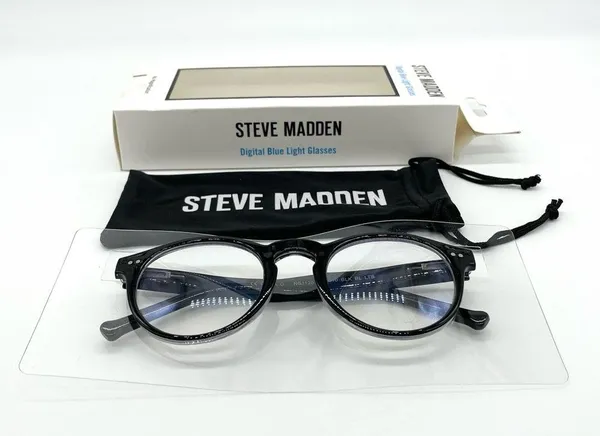 Steve Madden Black Frame Digital Blue Light Glasses Brand New - Image 9