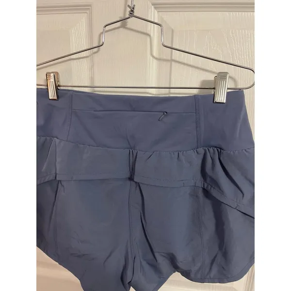 THE GYM PEOPLE High Waisted Running Shorts Ink Blue Size L New With Tag - Image 9
