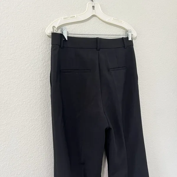 Helmut Lang Black Trouser Pants Size 6 Career Work High rise - Image 4