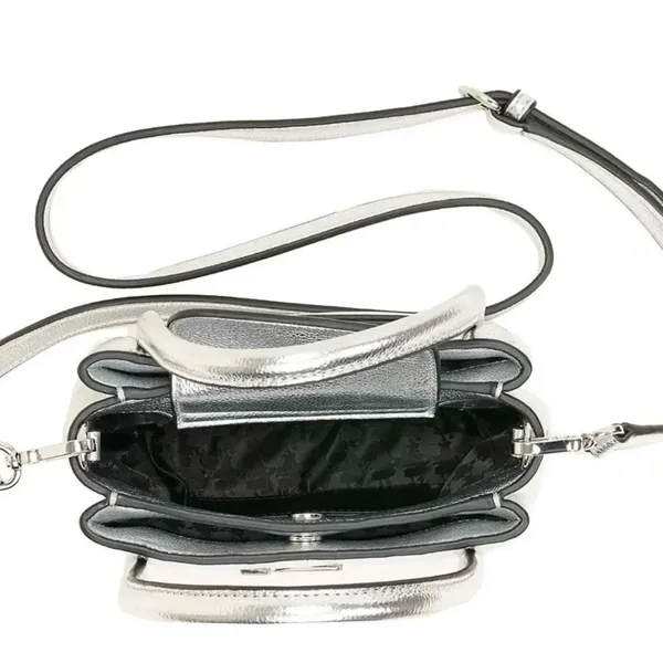 Karl Lagerfeld Paris Silver Crossbody / Shoulder Bag NWT - Image 8