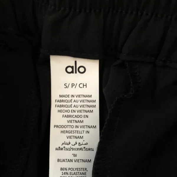 Alo Yoga High-Waist Pursuit Trouser (Regular) Black S - Image 8