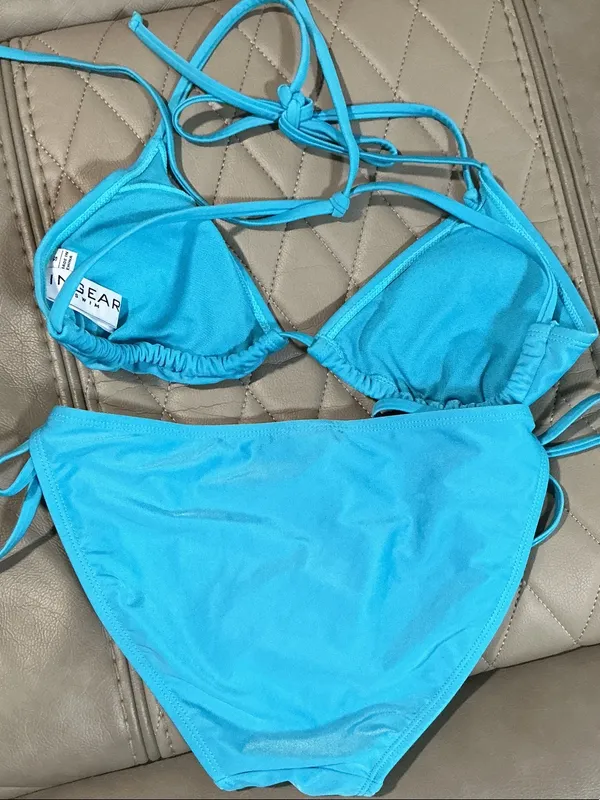 Ingear Turquoise Blue String Triangle Bikini - Image 2
