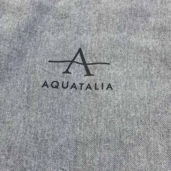 Aquatalia Gray Drawstring Dust Bag Pouch 19.5"x20" Shoe Storage - Image 2