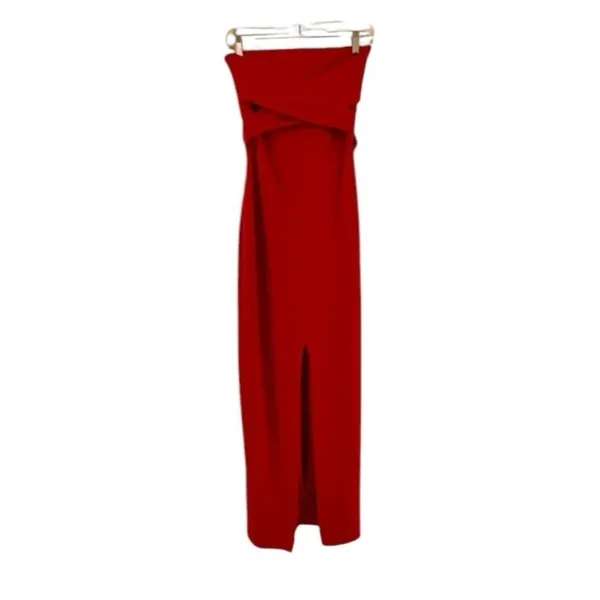 Lulu's Own the Night Red Strapless Maxi Dress Size Small NWT‎ - Image 7