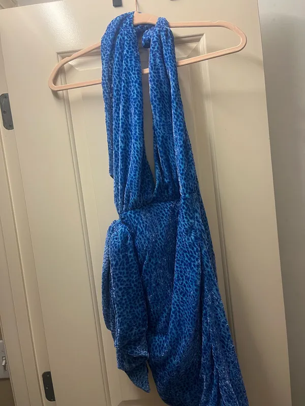 Revolve Blue Dress with print  - Image 2