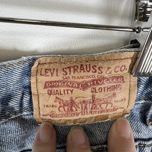 Vintage Levi’s 550 Relaxed‎ Tapered Jeans 100% Cotton | Size 14 M Casual 90’s - Image 8