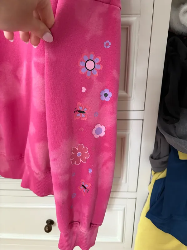 Pacsun pink tie dye crew neck  - Image 3