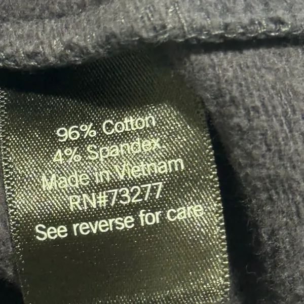 FLX Women’s Charcoal Gray Cropped Hoodie Sweatshirt Size Large - Image 4