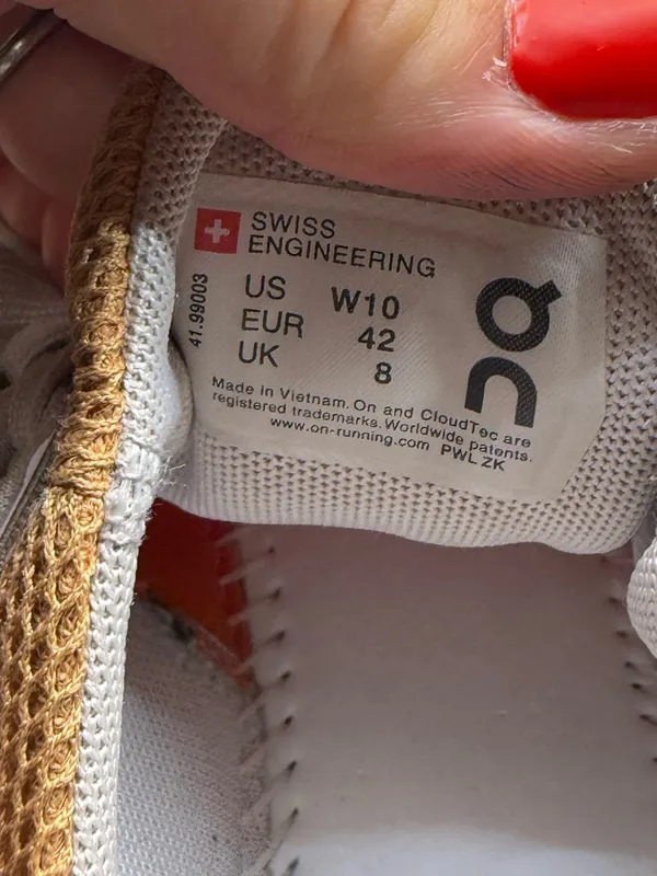 On Running Cloudswift Athletic Running Shoes Copper/Frost Orange Sneaker W10 - Image 7