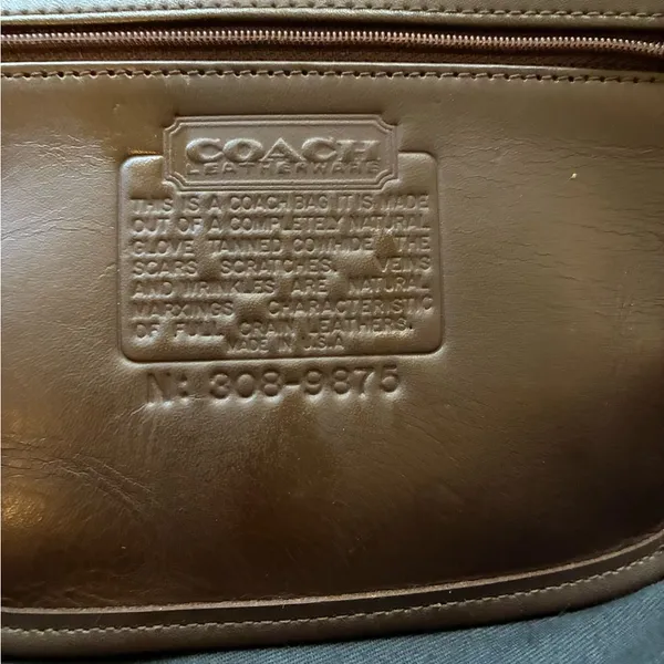Chocolate Leather Briefcase Messenger Shoulder Strap Bag Brown - Image 9