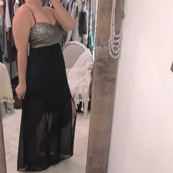 TRIXXI size medium homecoming black maxi dress - Image 3